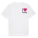 White t-shirt med Jag älskar Åsaborg t-shirt litet tryck