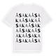White t-shirt med Åsaka ordlek t-shirt