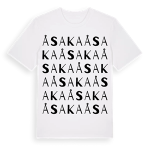 Åsaka ordlek t-shirt – ekologisk bomull t-shirt från Pinshirt