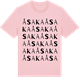 Pink Cotton t-shirt med Åsaka ordlek t-shirt