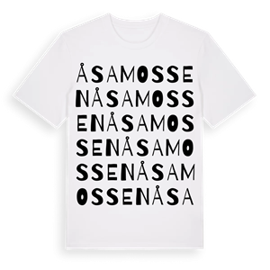 Åsamossen ordlek t-shirt – ekologisk bomull t-shirt från Pinshirt