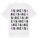 White t-shirt med Åsane ordlek t-shirt