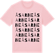 Pink Cotton t-shirt med Åsarne ordlek t-shirt