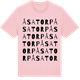Pink Cotton t-shirt med Åsatorp ordlek t-shirt