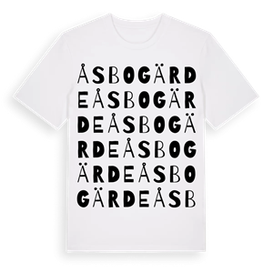 Åsbogärde ordlek t-shirt – ekologisk bomull t-shirt från Pinshirt