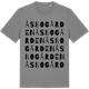 Mid Heather Gray t-shirt med Åsbogården ordlek t-shirt