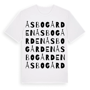 Åsbogården ordlek t-shirt – ekologisk bomull t-shirt från Pinshirt