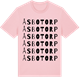 Pink Cotton t-shirt med Åsbotorp ordlek t-shirt