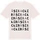 Vintage White t-shirt med Åsebacken ordlek t-shirt