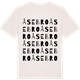 Vintage White t-shirt med Åsebro ordlek t-shirt