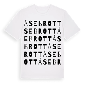 Åsebrott ordlek t-shirt – ekologisk bomull t-shirt från Pinshirt