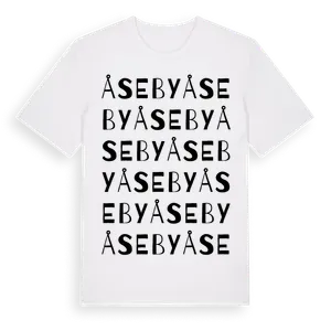 Åseby ordlek t-shirt – ekologisk bomull t-shirt från Pinshirt
