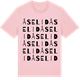 Pink Cotton t-shirt med Åselid ordlek t-shirt