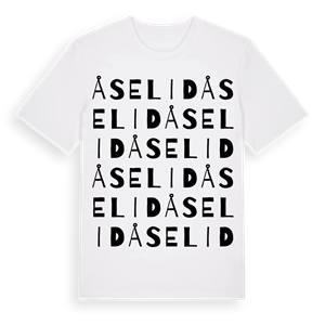 Åselid ordlek t-shirt – ekologisk bomull t-shirt från Pinshirt