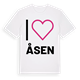 White t-shirt med Jag älskar Åsen t-shirt stort tryck