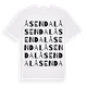 White t-shirt med Åsendal ordlek t-shirt