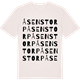 Vintage White t-shirt med Åsenstorp ordlek t-shirt