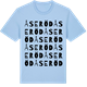 Blue Soul t-shirt med Åseröd ordlek t-shirt