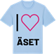Blue Soul t-shirt med Jag älskar Äset t-shirt stort tryck