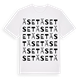 White t-shirt med Äset ordlek t-shirt