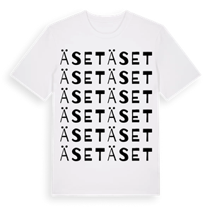 Äset ordlek t-shirt – ekologisk bomull t-shirt från Pinshirt