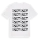 White t-shirt med Äset ordlek t-shirt