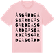 Pink Cotton t-shirt med Åsgärde ordlek t-shirt