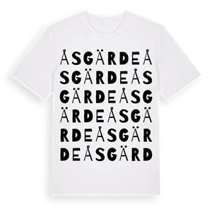 Åsgärde ordlek t-shirt – ekologisk bomull t-shirt från Pinshirt