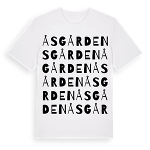 Åsgården ordlek t-shirt – ekologisk bomull t-shirt från Pinshirt