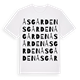 Åsgården ordlek t-shirt