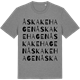 Mid Heather Gray t-shirt med Åskakehagen ordlek t-shirt