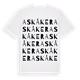 White t-shirt med Askåker ordlek t-shirt