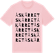 Pink Cotton t-shirt med Åskärret ordlek t-shirt