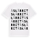 White t-shirt med Åskärret ordlek t-shirt