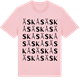 Pink Cotton t-shirt med Äskås ordlek t-shirt