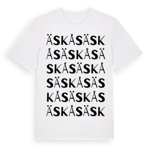 Äskås ordlek t-shirt – ekologisk bomull t-shirt från Pinshirt