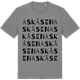 Mid Heather Gray t-shirt med Askåsen ordlek t-shirt