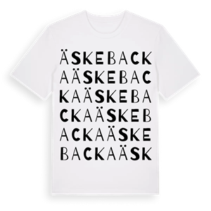 Äskebacka ordlek t-shirt – ekologisk bomull t-shirt från Pinshirt