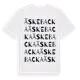 White t-shirt med Äskebacka ordlek t-shirt
