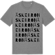 Mid Heather Gray t-shirt med Äskebron ordlek t-shirt