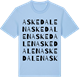 Blue Soul t-shirt med Askedalen ordlek t-shirt