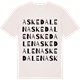 Vintage White t-shirt med Askedalen ordlek t-shirt