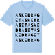 Blue Soul t-shirt med Askedraget ordlek t-shirt
