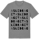Mid Heather Gray t-shirt med Askedraget ordlek t-shirt