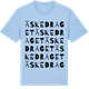 Blue Soul t-shirt med Äskedraget ordlek t-shirt