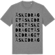 Mid Heather Gray t-shirt med Äskedraget ordlek t-shirt