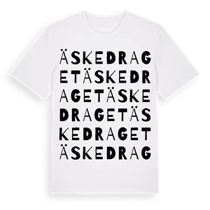 Äskedraget ordlek t-shirt – ekologisk bomull t-shirt från Pinshirt