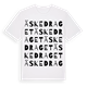 Äskedraget ordlek t-shirt