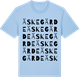 Blue Soul t-shirt med Äskegärde ordlek t-shirt
