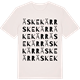 Vintage White t-shirt med Äskekärr ordlek t-shirt